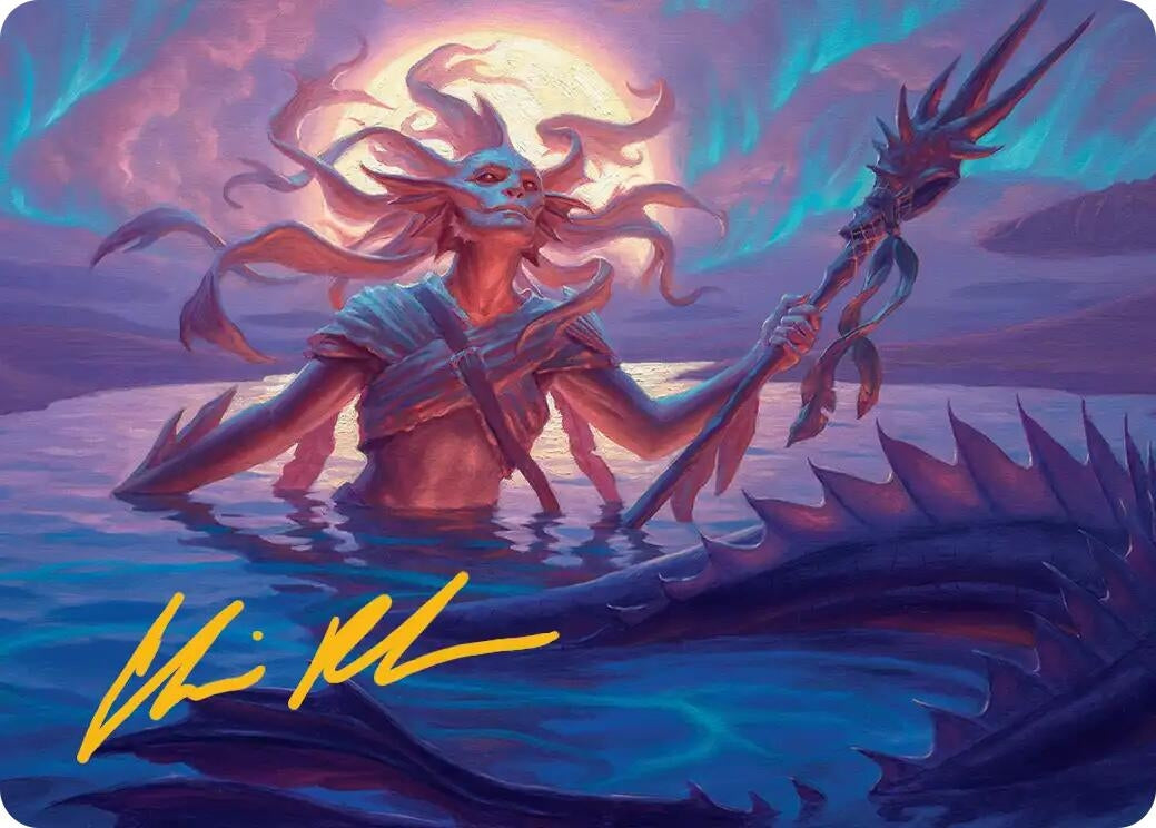 Image for Eclipsed Merrow Art Card (Gold-Stamped Signature) (22) (Lorwyn Eclipsed) - Magic: The Gathering