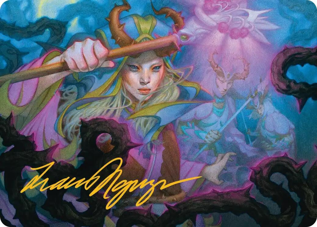 Image for Stoic Grove-Guide Art Card (Gold-Stamped Signature) (25) (Lorwyn Eclipsed) - Magic: The Gathering