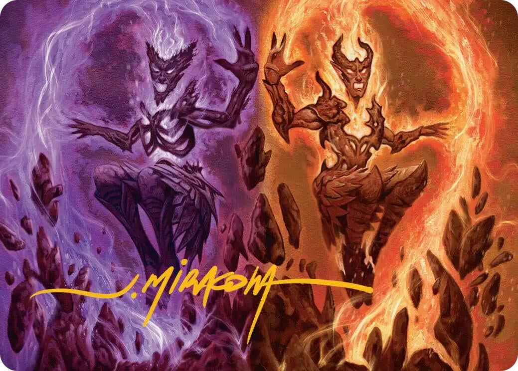 Image for Fire Covenant Art Card (Gold-Stamped Signature) (52) (Lorwyn Eclipsed) - Magic: The Gathering