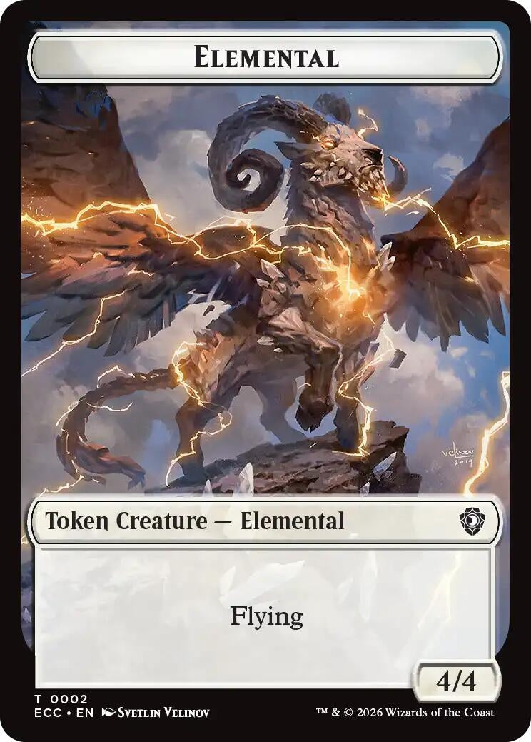 Image for Elemental (0002) // Plant Double-Sided Token (2 // 5) (Lorwyn Eclipsed) - Magic: The Gathering