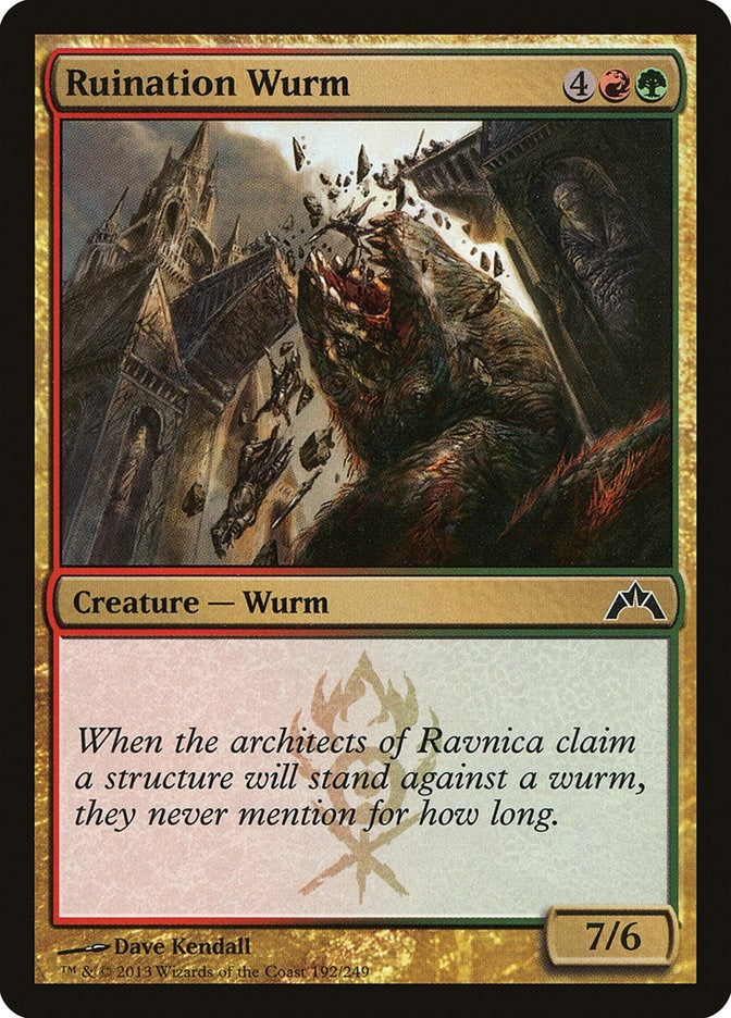 Image for Ruination Wurm (192) (Gatecrash) - Magic: The Gathering