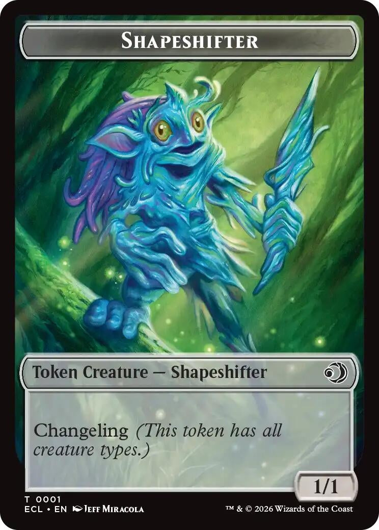 Image for Shapeshifter // Map Double-Sided Token (1 // 17) (Lorwyn Eclipsed) - Magic: The Gathering