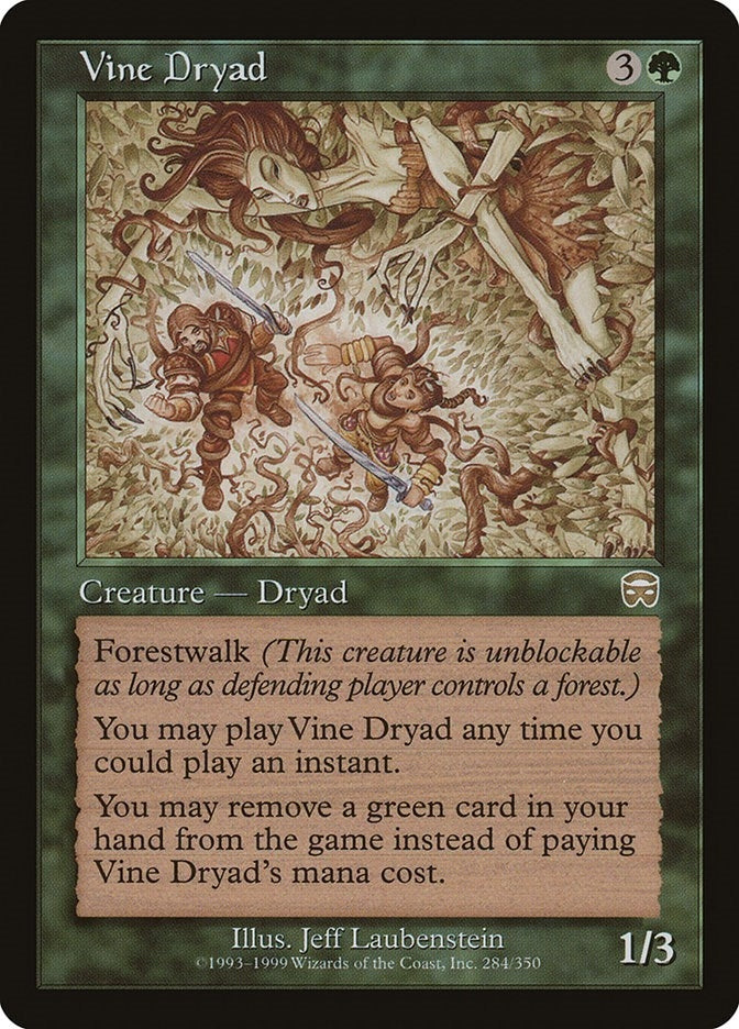 Image for Vine Dryad (284) (Mercadian Masques) - Magic: The Gathering