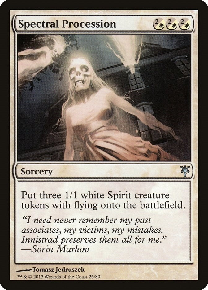 Image for Spectral Procession (26) (Duel Decks: Sorin vs. Tibalt) - Magic: The Gathering