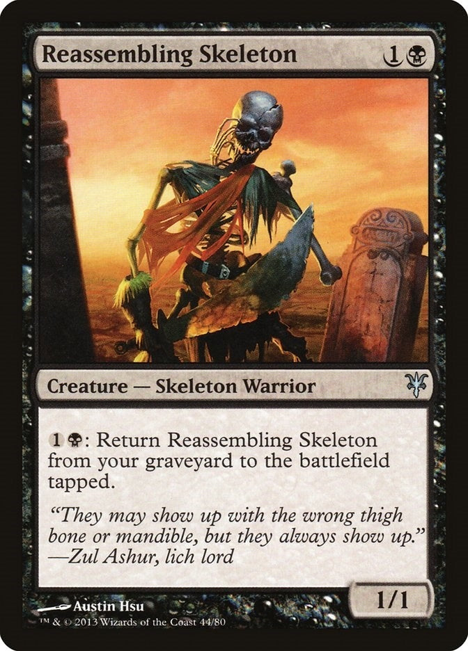 Image for Reassembling Skeleton (44) (Duel Decks: Sorin vs. Tibalt) - Magic: The Gathering