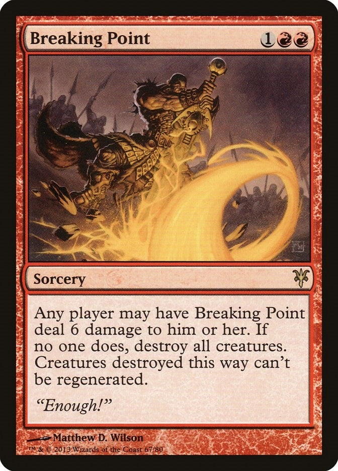 Image for Breaking Point (67) (Duel Decks: Sorin vs. Tibalt) - Magic: The Gathering