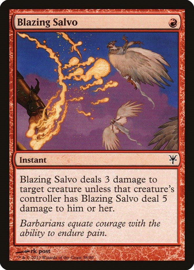 Image for Blazing Salvo (58) (Duel Decks: Sorin vs. Tibalt) - Magic: The Gathering