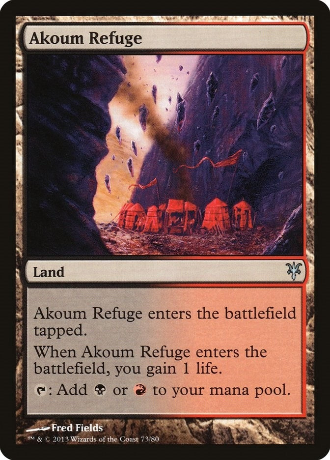 Image for Akoum Refuge (73) (Duel Decks: Sorin vs. Tibalt) - Magic: The Gathering