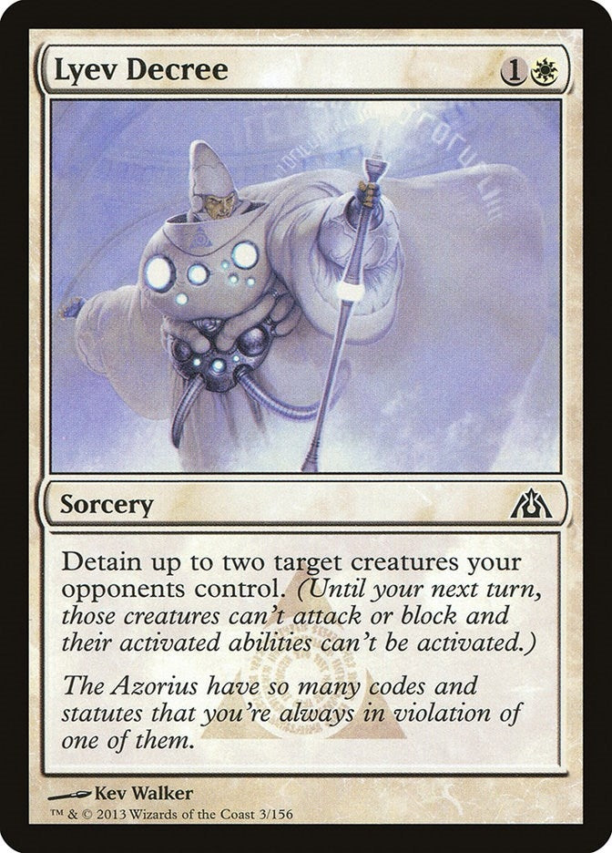 Image for Lyev Decree (3) (Dragon's Maze) - Magic: The Gathering