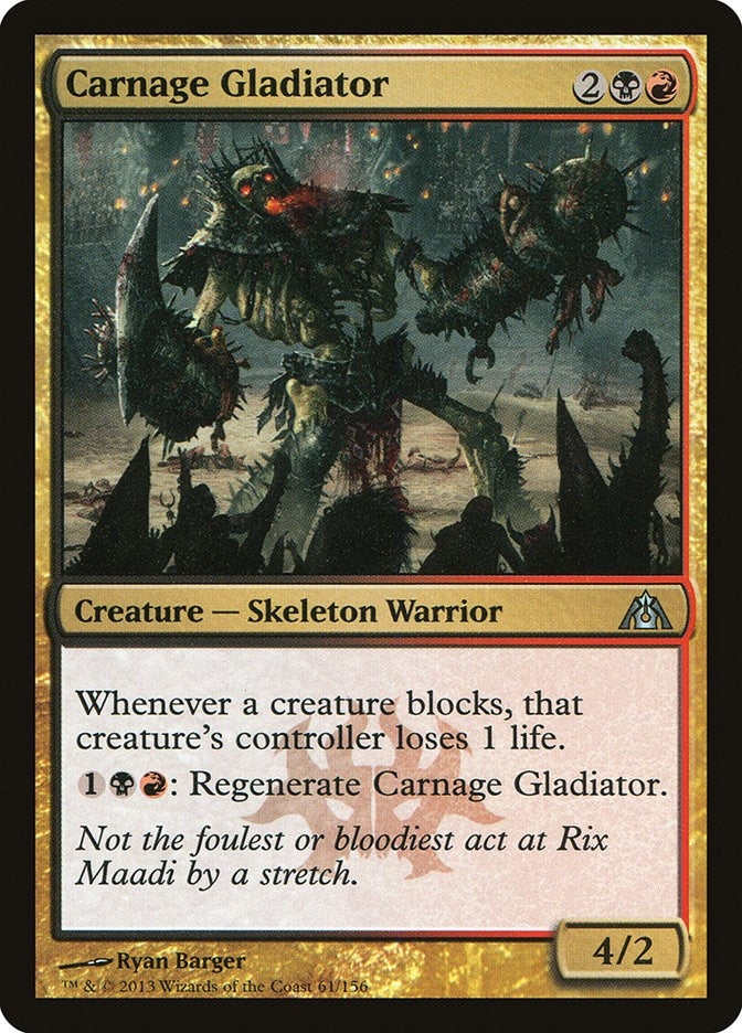 Image for Carnage Gladiator (61) (Dragon's Maze) - Magic: The Gathering