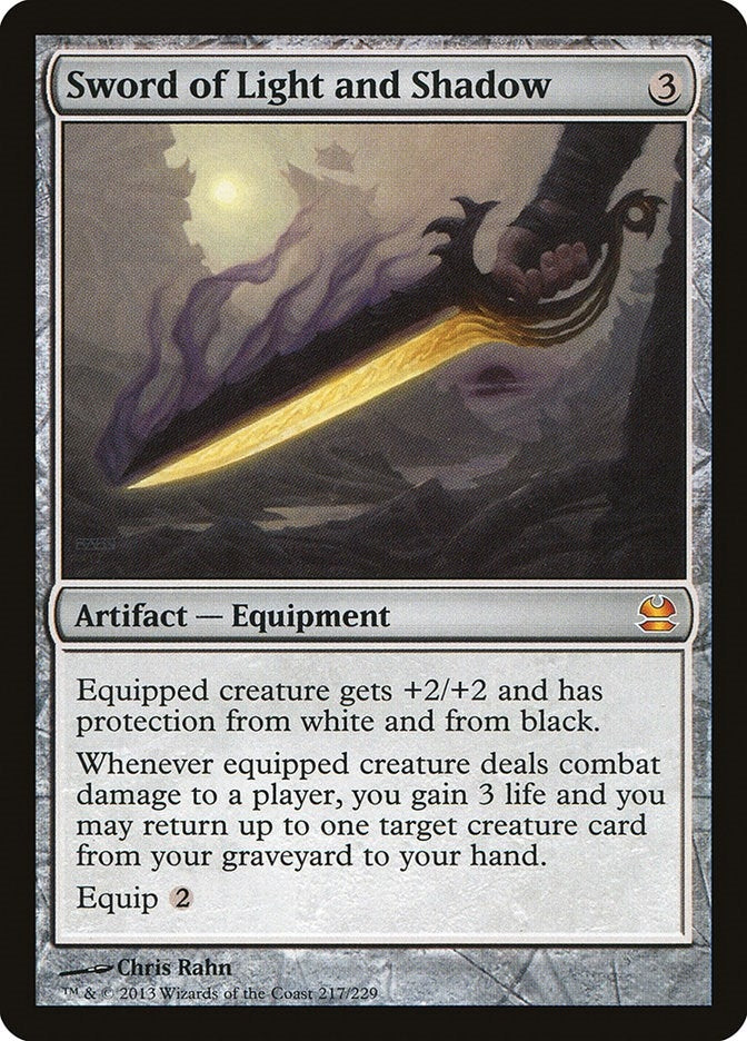 Image for Sword of Light and Shadow (217) (Modern Masters) - Magic: The Gathering