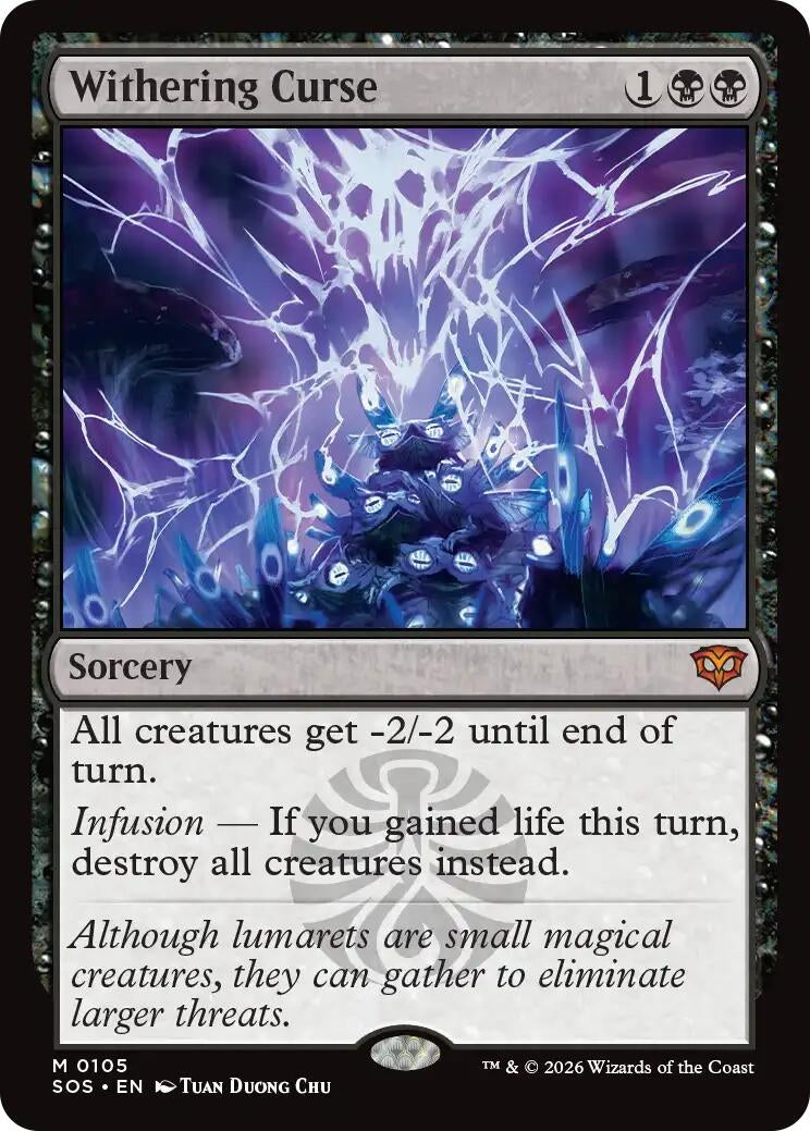 Image for Withering Curse (105) (Secrets of Strixhaven) - Magic: The Gathering