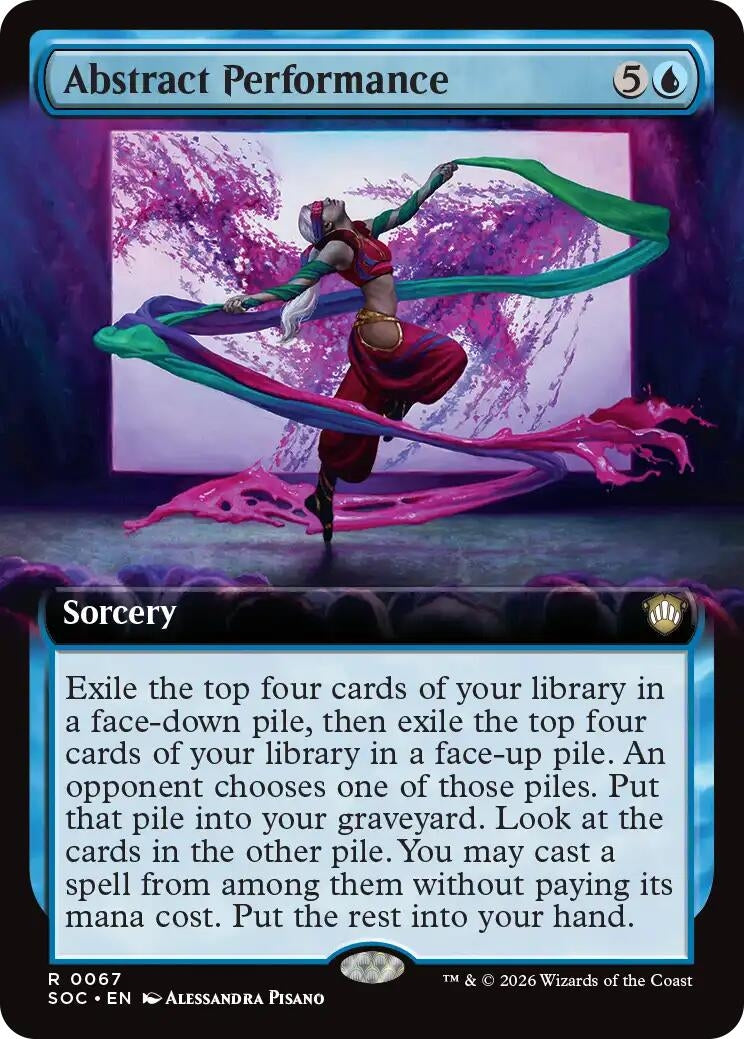 Image for Abstract Performance (Extended Art) (67) (Secrets of Strixhaven) - Magic: The Gathering