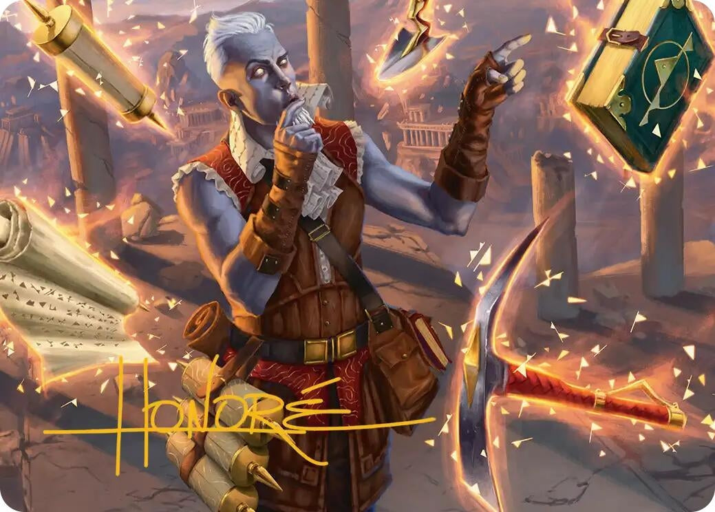 Image for Dig Site Inventory Art Card (Gold-Stamped Signature) (2) (Secrets of Strixhaven) - Magic: The Gathering