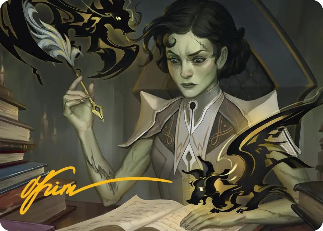 Image for Eternal Student Art Card (Gold-Stamped Signature) (11) (Secrets of Strixhaven) - Magic: The Gathering