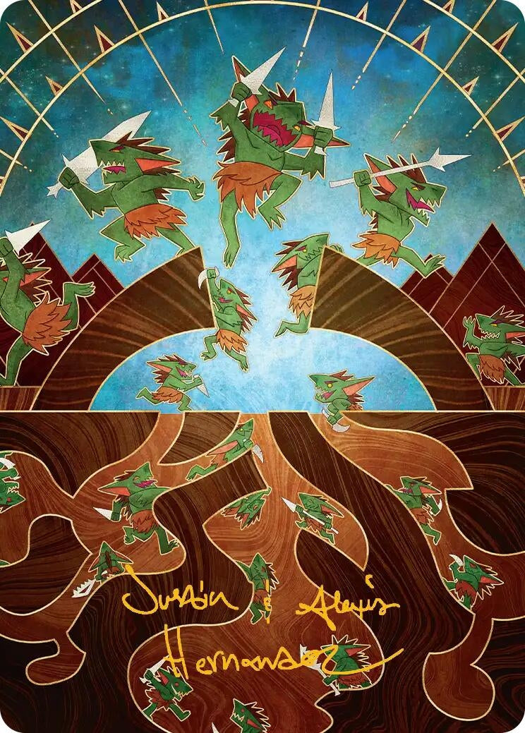 Image for Empty the Warrens Art Card (Gold-Stamped Signature) (46) (Secrets of Strixhaven) - Magic: The Gathering