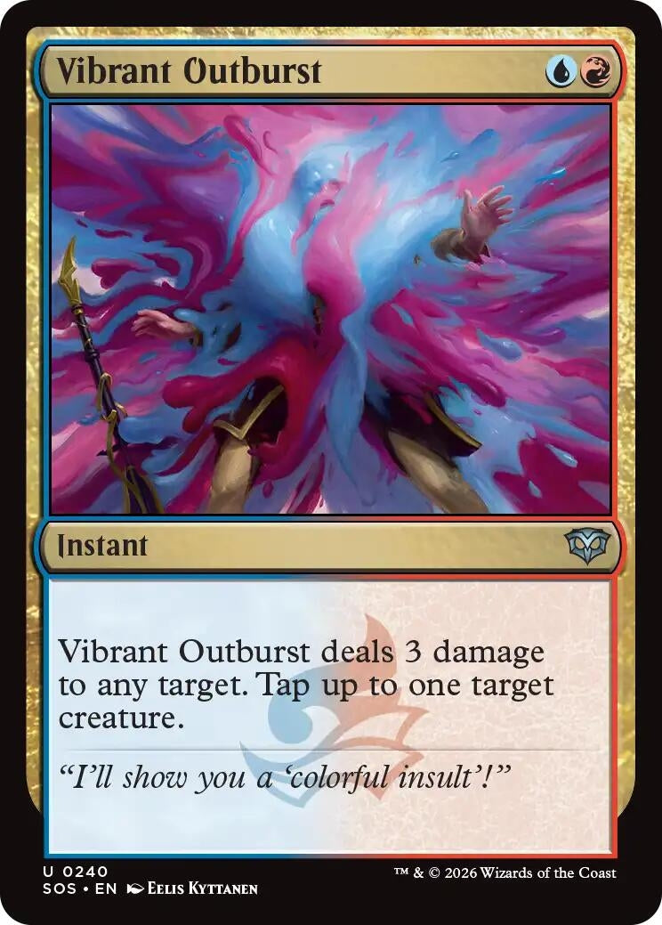 Image for Vibrant Outburst (240) (Secrets of Strixhaven) - Magic: The Gathering