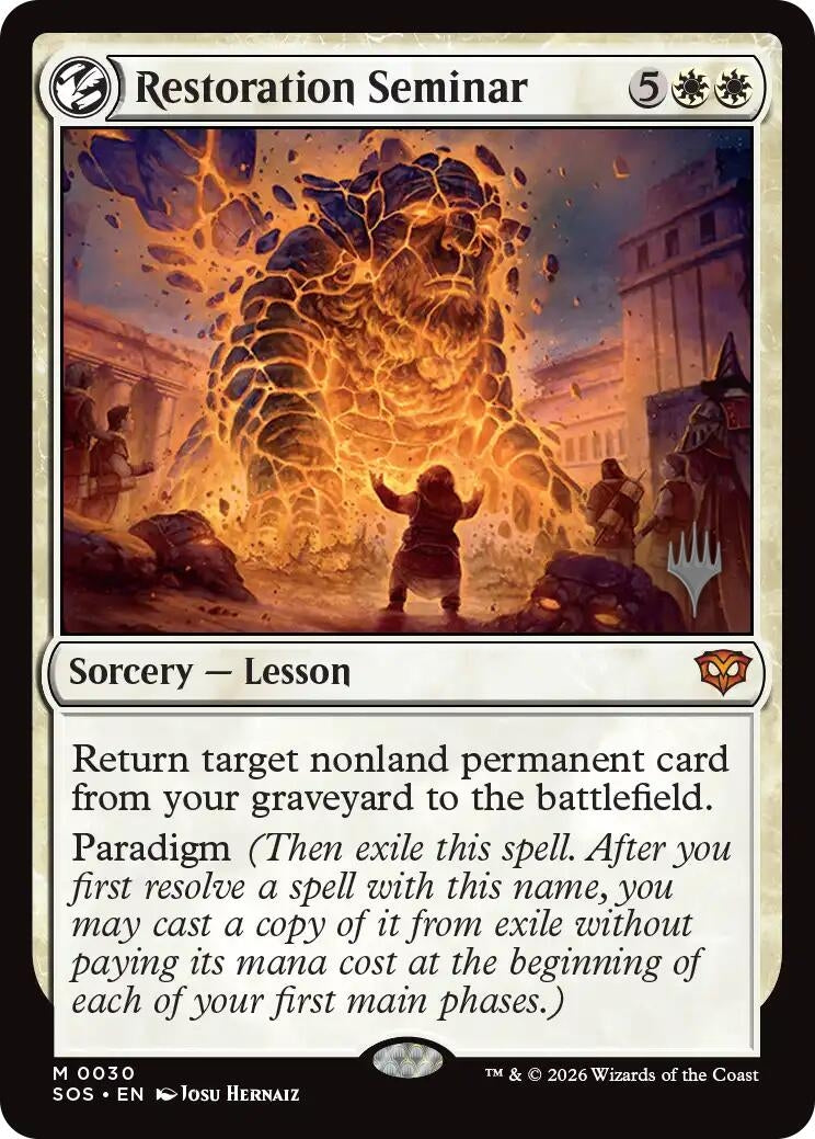 Image for Restoration Seminar (30) (Secrets of Strixhaven) - Magic: The Gathering