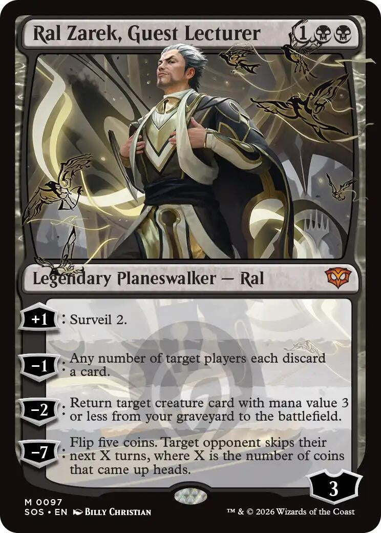 Image for Ral Zarek, Guest Lecturer (97) (Secrets of Strixhaven) - Magic: The Gathering