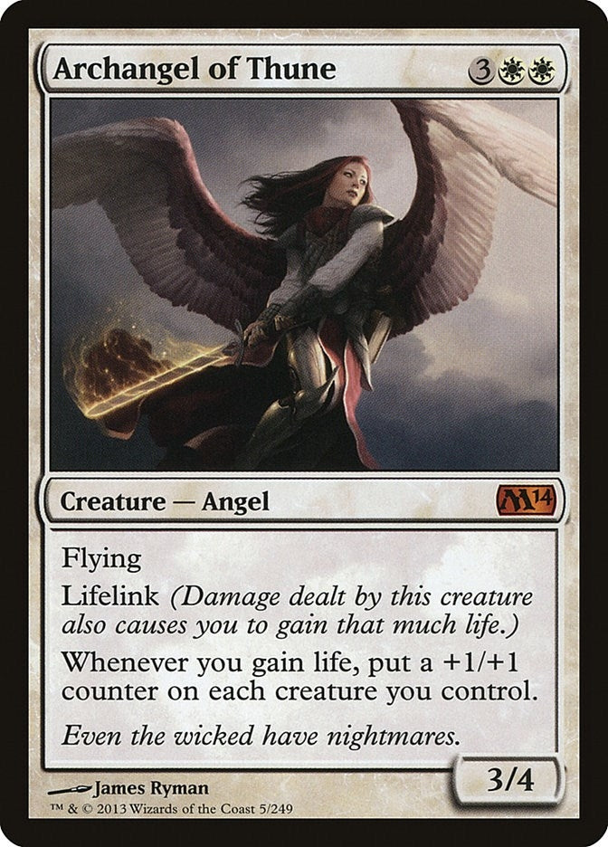 Image for Archangel of Thune (5) (Magic 2014 (M14)) - Magic: The Gathering