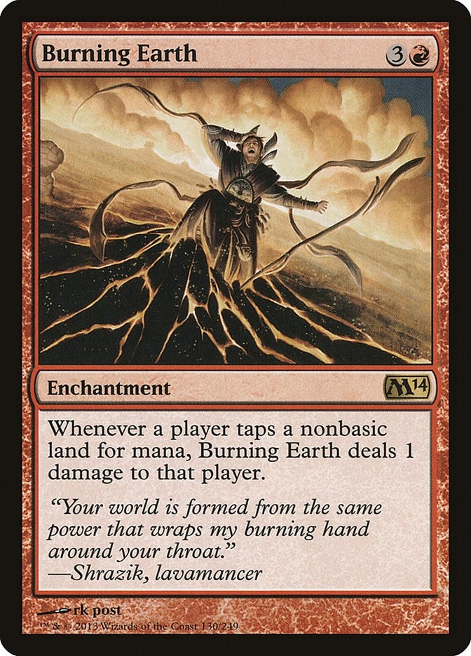 Image for Burning Earth (130) (Magic 2014 (M14)) - Magic: The Gathering