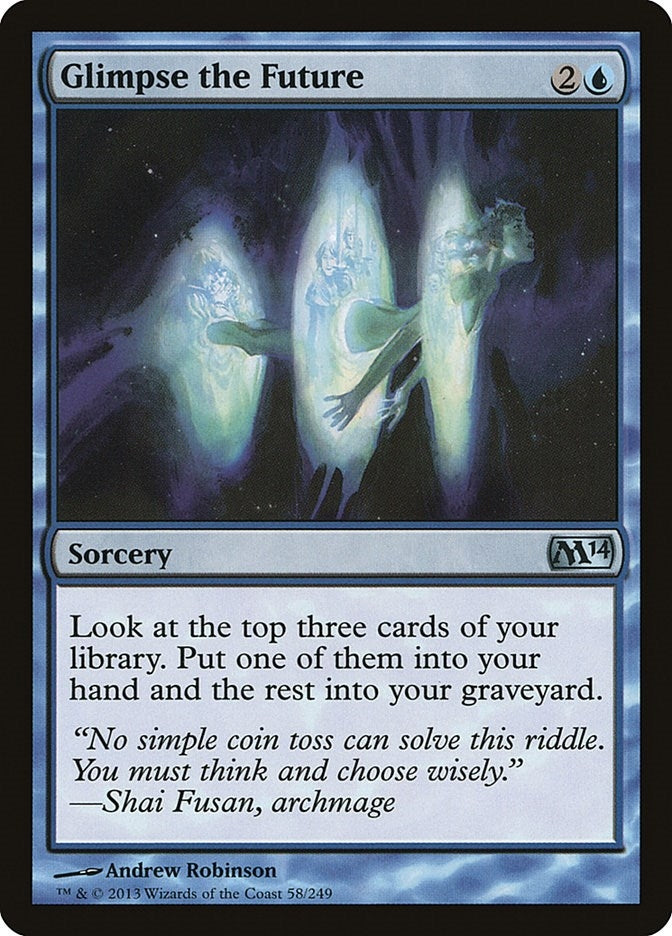 Image for Glimpse the Future (58) (Magic 2014 (M14)) - Magic: The Gathering