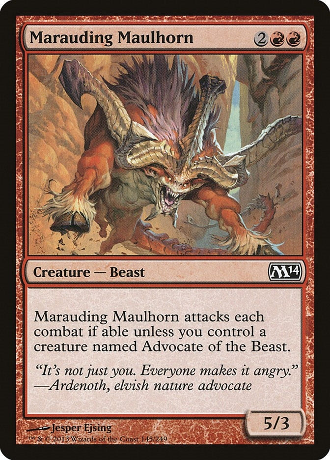 Image for Marauding Maulhorn (145) (Magic 2014 (M14)) - Magic: The Gathering