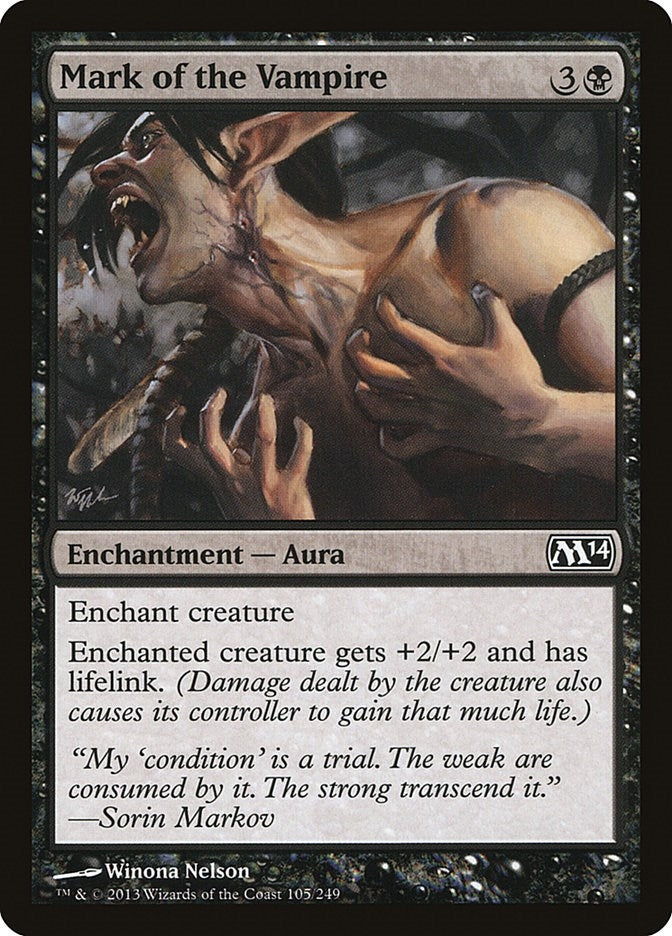 Image for Mark of the Vampire (105) (Magic 2014 (M14)) - Magic: The Gathering