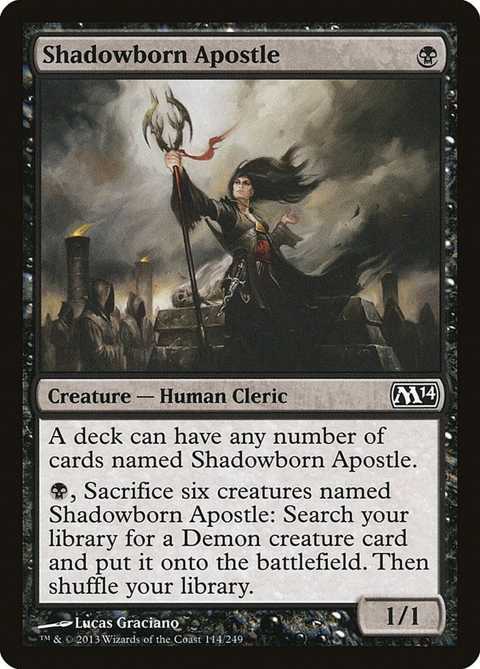 Image for Shadowborn Apostle (114) (Magic 2014 (M14)) - Magic: The Gathering