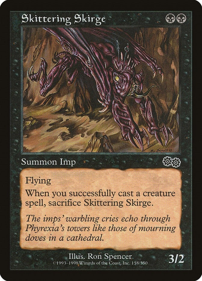 Image for Skittering Skirge (158) (Urza's Saga) - Magic: The Gathering