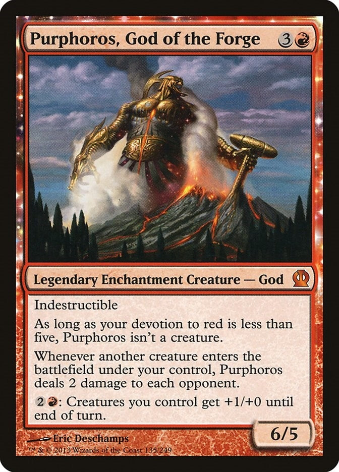 Image for Purphoros, God of the Forge (135) (Theros) - Magic: The Gathering