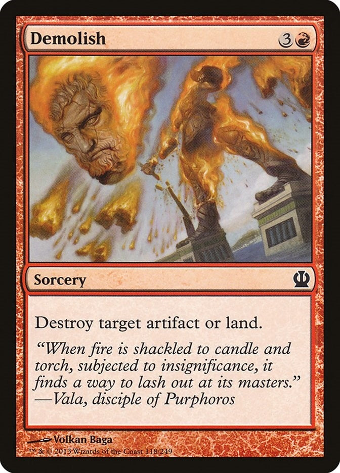 Image for Demolish (118) (Theros) - Magic: The Gathering