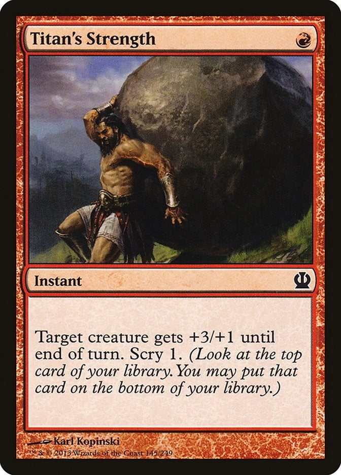 Image for Titan's Strength (145) (Theros) - Magic: The Gathering