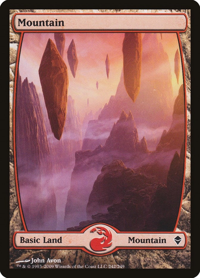 Image for Mountain (242) - Full Art (242) (Zendikar) - Magic: The Gathering