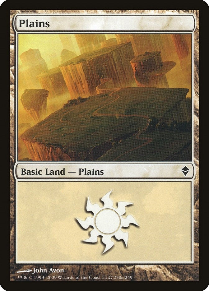 Image for Plains (230a) (230a) (Zendikar) - Magic: The Gathering