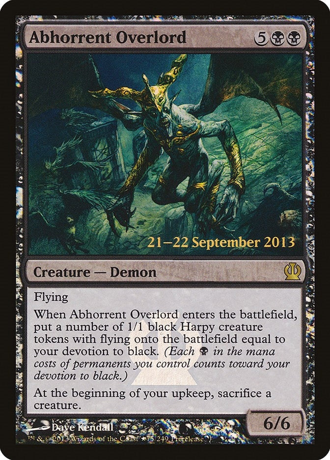 Image for Abhorrent Overlord (75) (Prerelease Cards) - Magic: The Gathering