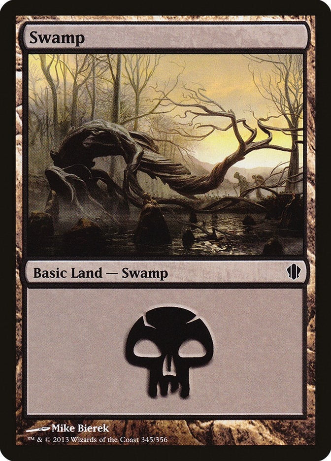 Image for Swamp (345) (345) (Commander 2013) - Magic: The Gathering