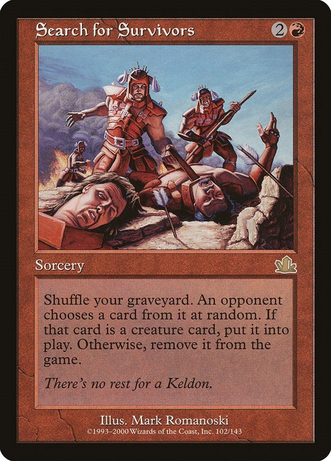 Image for Search for Survivors (102) (Prophecy) - Magic: The Gathering