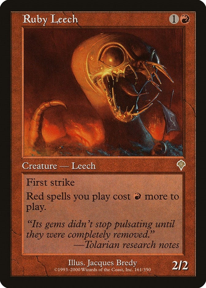 Image for Ruby Leech (161) (Invasion) - Magic: The Gathering