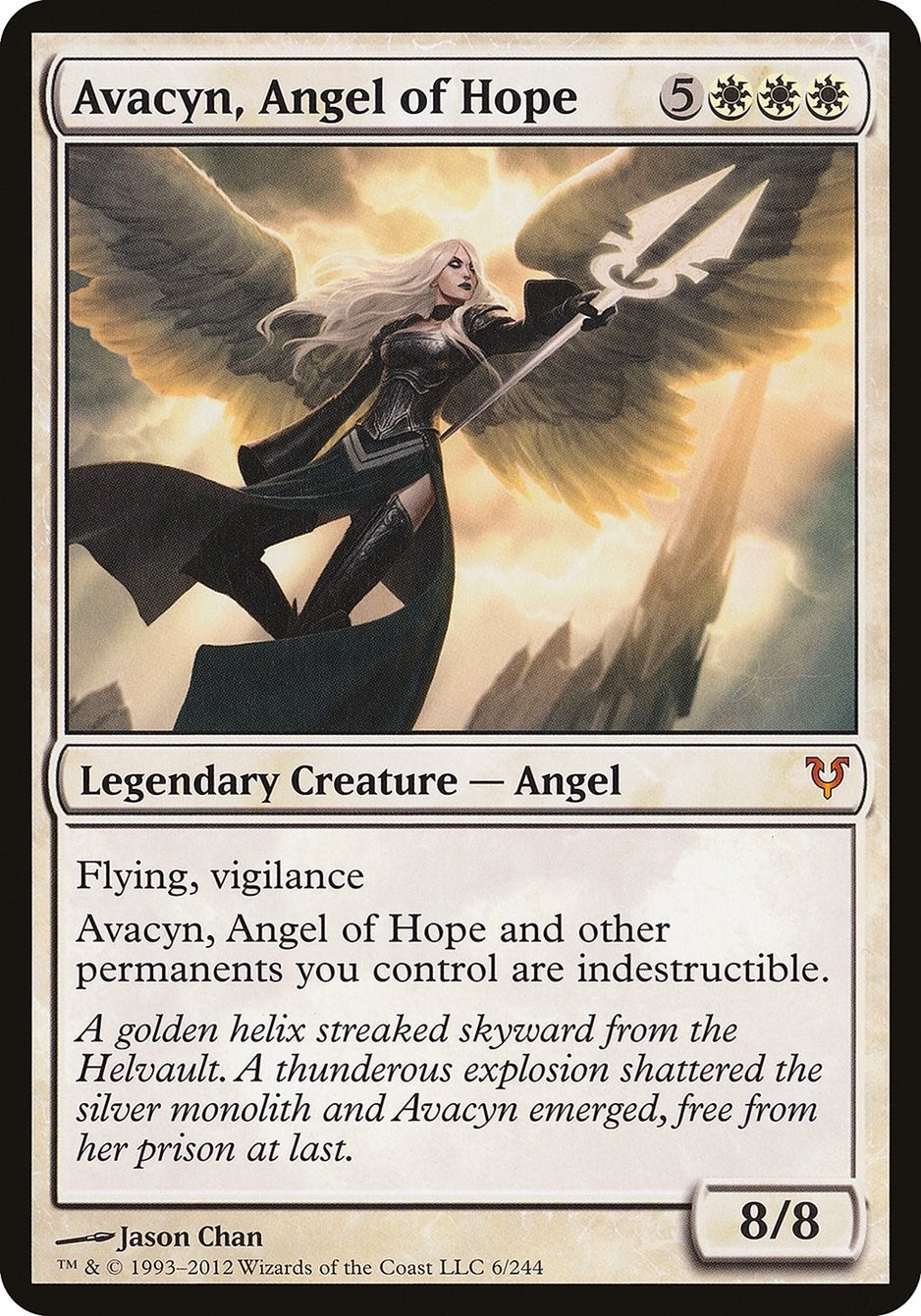 Image for Avacyn, Angel of Hope (Avacyn Restored) (6) (Oversize Cards) - Magic: The Gathering