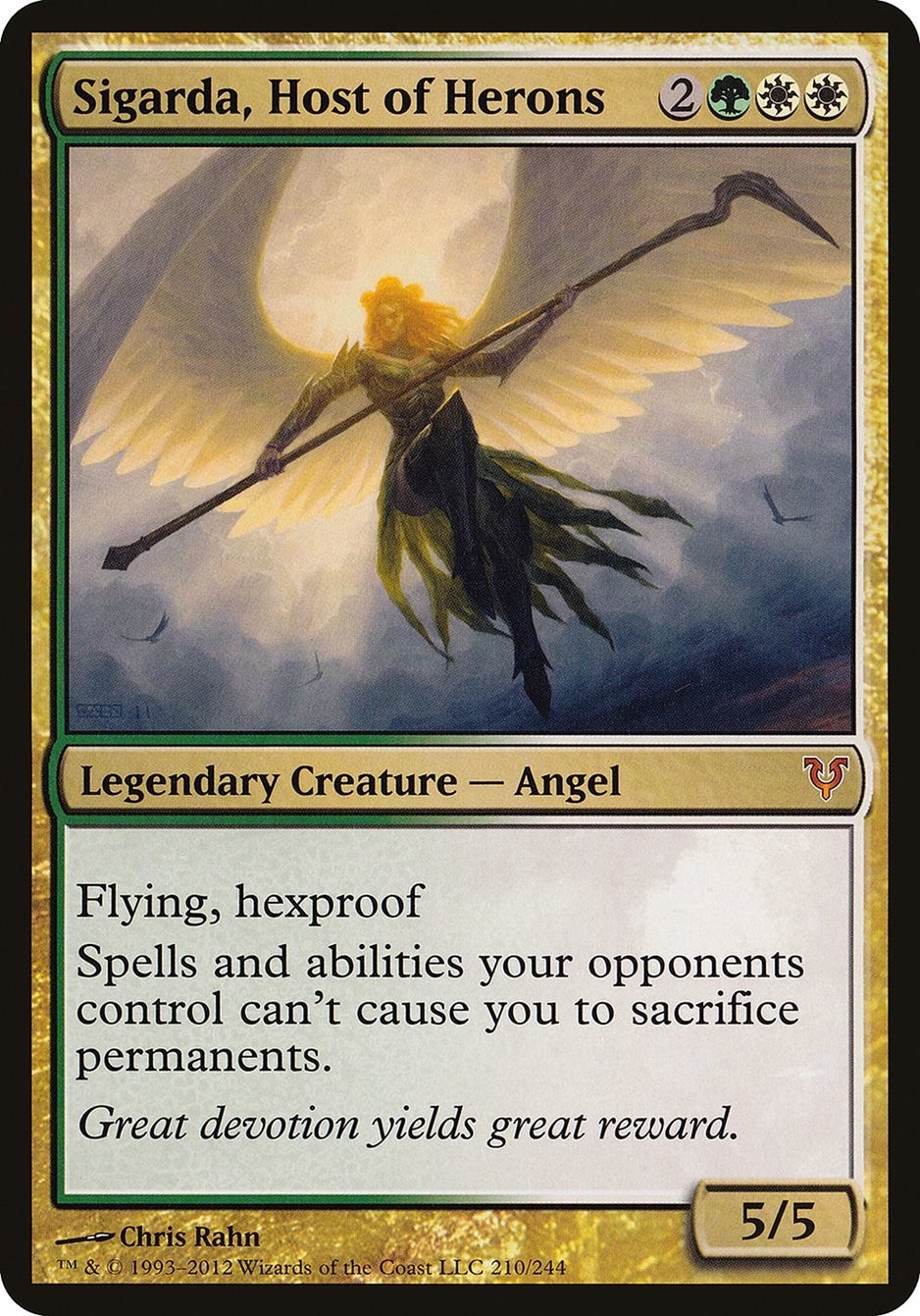 Image for Sigarda, Host of Herons (Avacyn Restored) (210) (Oversize Cards) - Magic: The Gathering