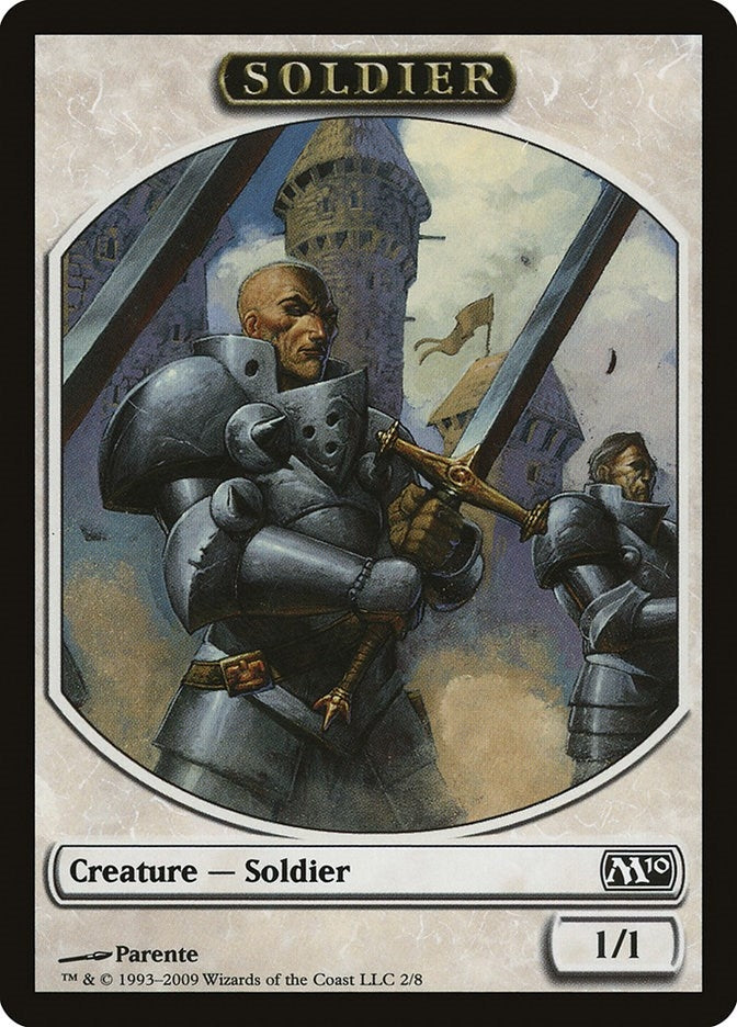 Image for Soldier Token (2) (Magic 2010 (M10)) - Magic: The Gathering