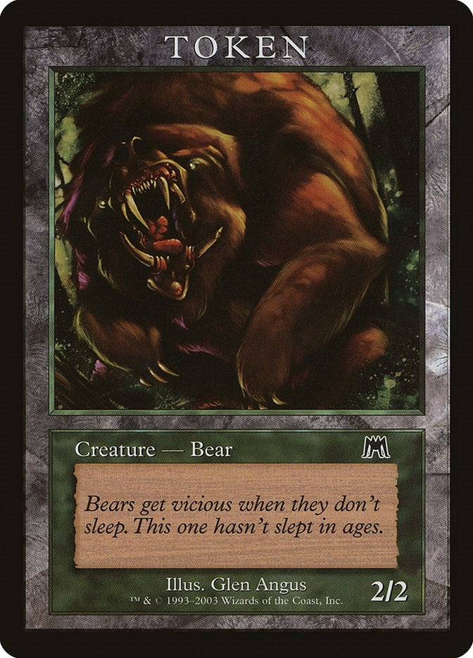 Image for Bear Token (ONS) (Magic Player Rewards) - Magic: The Gathering