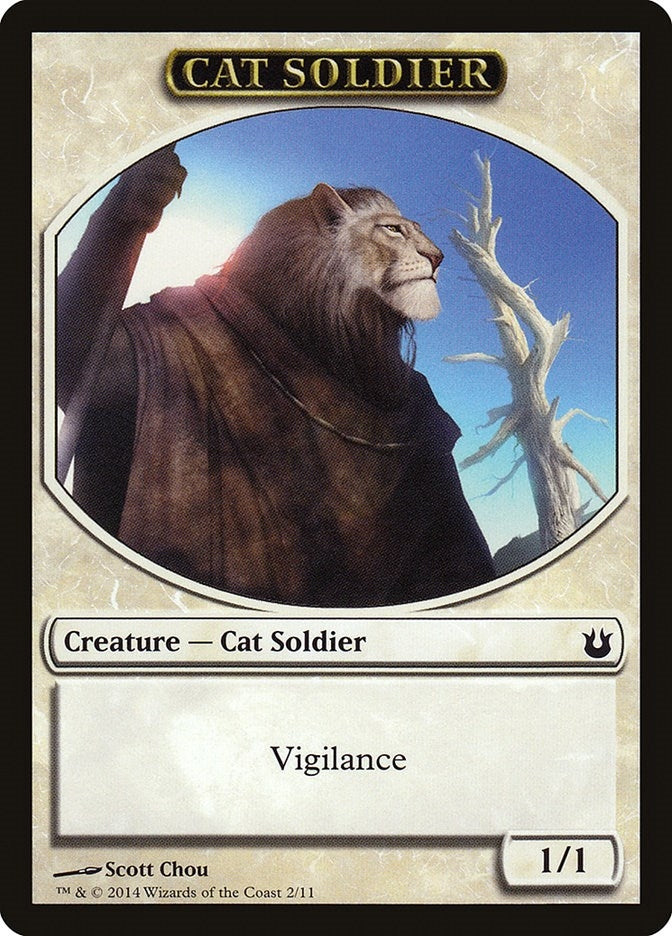 Image for Cat Soldier Token (2) (Born of the Gods) - Magic: The Gathering