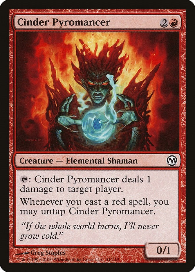 Image for Cinder Pyromancer (41) (Duels of the Planeswalkers) - Magic: The Gathering