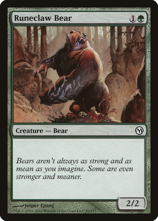 Image for Runeclaw Bear (82) (Duels of the Planeswalkers) - Magic: The Gathering