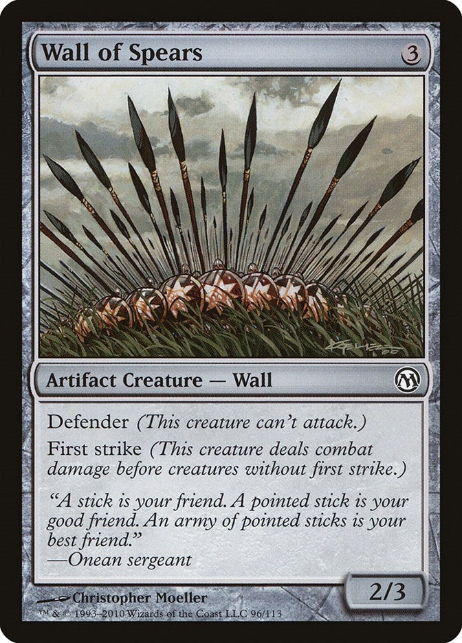 Image for Wall of Spears (96) (Duels of the Planeswalkers) - Magic: The Gathering