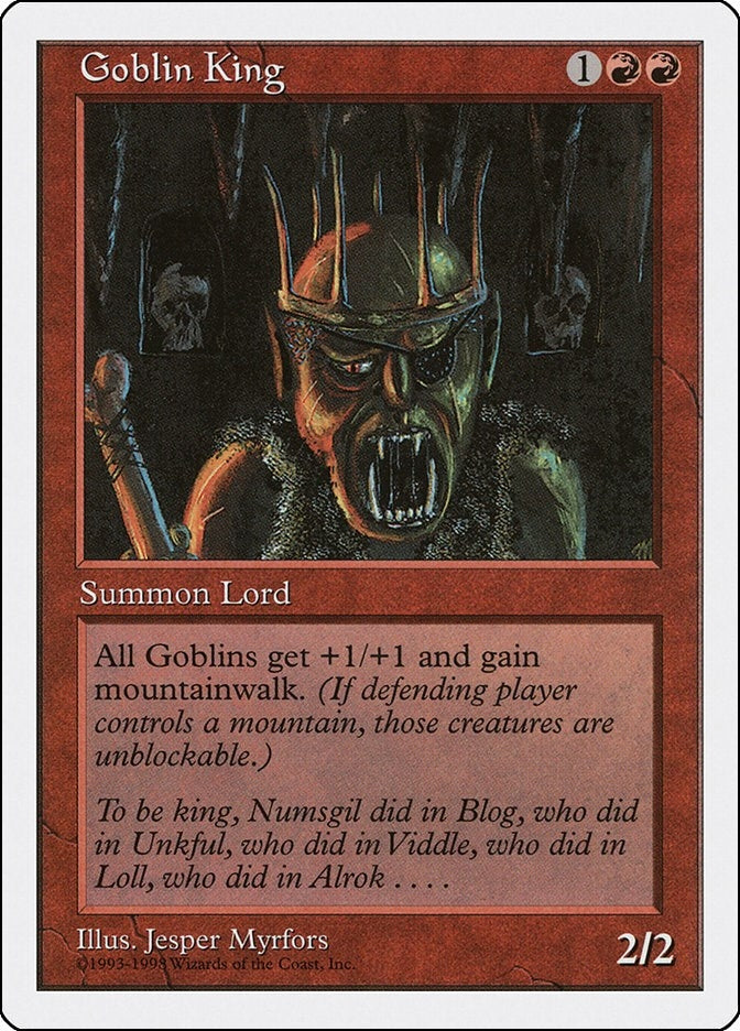 Image for Goblin King (2) (Anthologies) - Magic: The Gathering