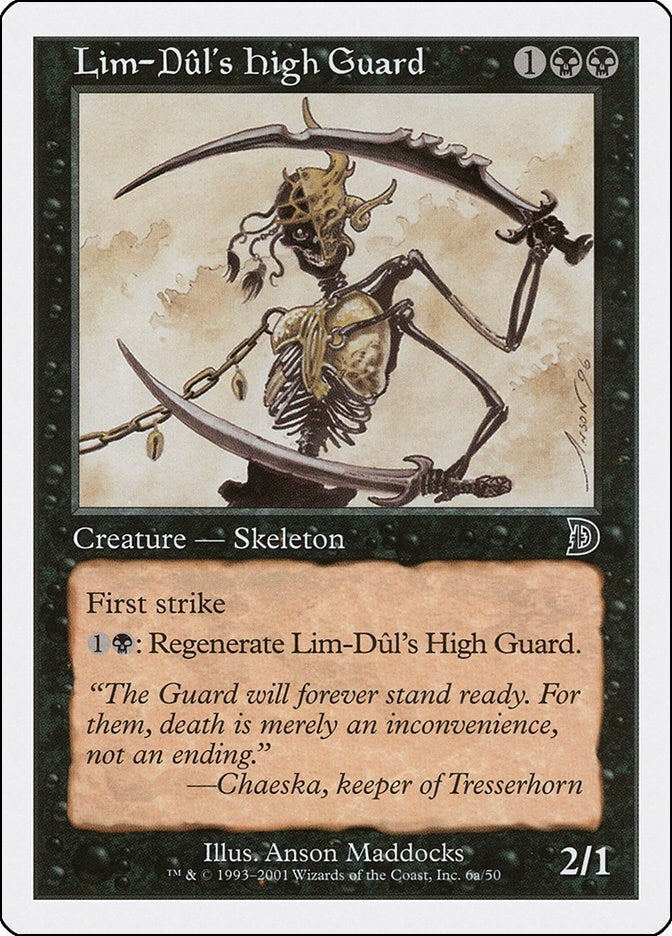 Image for Lim-Dul's High Guard (6a) (6a) (Deckmasters Garfield vs Finkel) - Magic: The Gathering