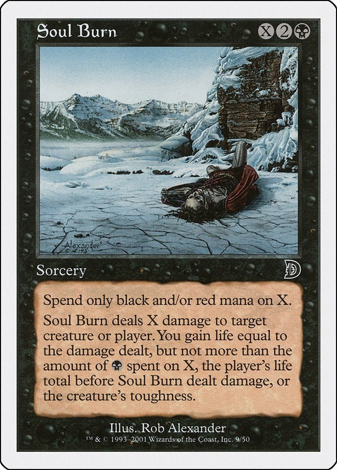 Image for Soul Burn (9) (Deckmasters Garfield vs Finkel) - Magic: The Gathering